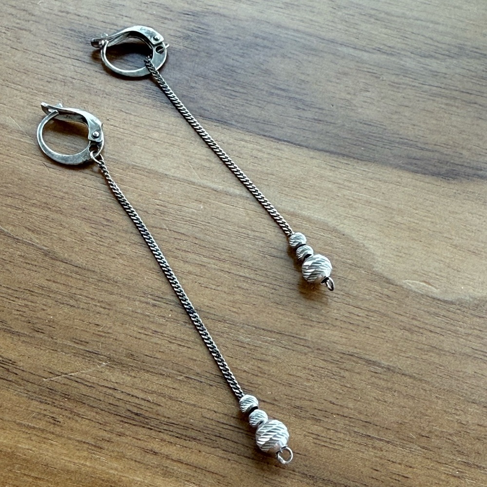 Elegant Silver Dangle Earrings